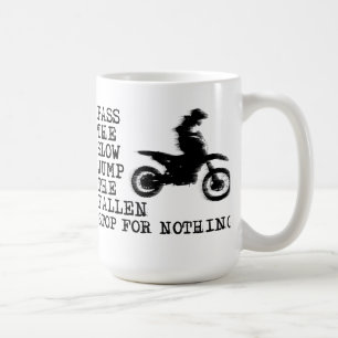 Arrêtez pour rien la tasse de motocross de vélo 