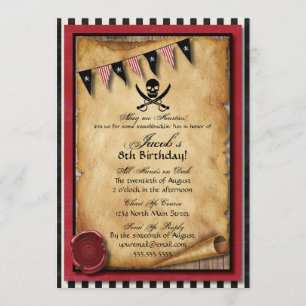 Arrgh ! Invitation de fête d'anniversaire de
