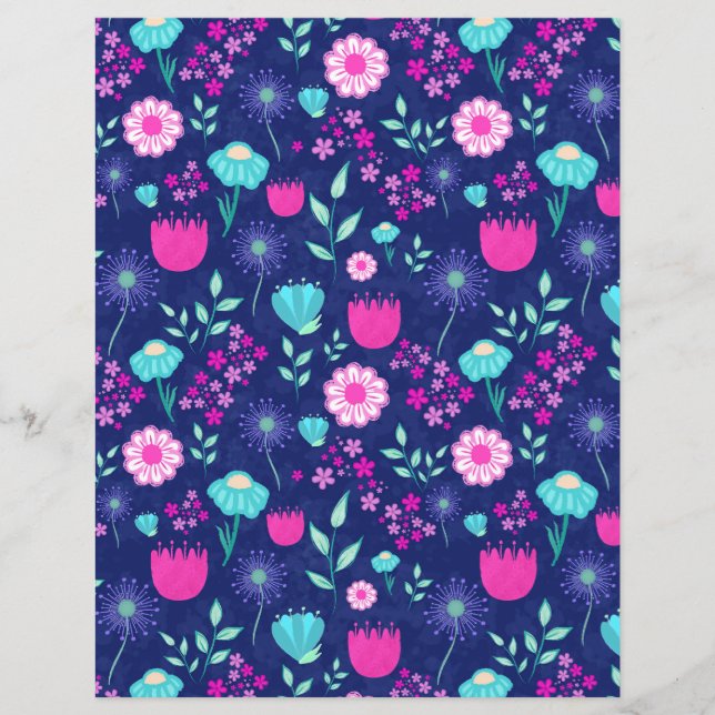 Arrière - plan à motif floral mignon (Devant)