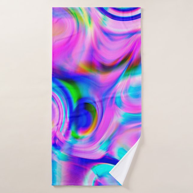 Arrière - plan abstrait multicolore. Motif coloré. (Serviette de bain)