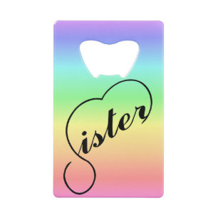 Arrière - plan arc-en-ciel coloré de coeur soeur s