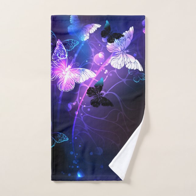 Arrière - plan avec papillons de nuit (Serviette à main)