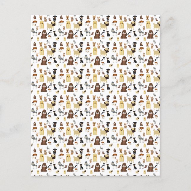 arrière - plan blanc chien motif (Devant)