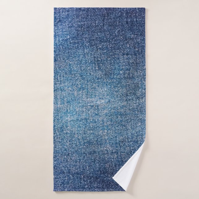 Arrière - plan bleu, jean jean texture arrière - p (Serviette de bain)