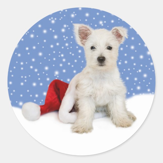 Arrière - plan Bleu Laisser Il Stickers Neige (Devant)