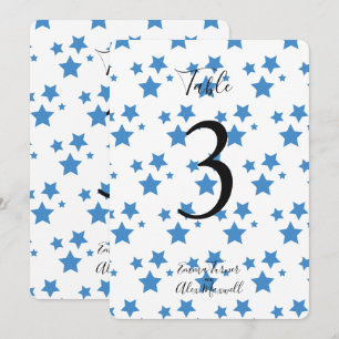 Arrière - plan Blue Stars   Cartes de numéro de ta
