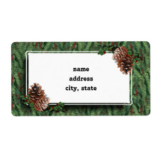 Arrière - plan d'arbre de Noël avec étiquette