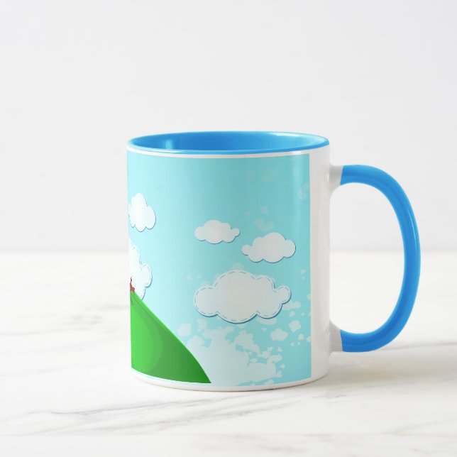 Arrière - plan d'arbre, mug (Droite)