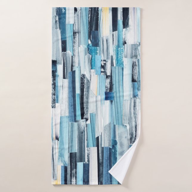 Arrière - plan d'art Abstrait avec bandes multicol (Serviette de bain)