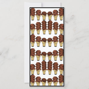 Arrière - plan de cônes de crème glacée au chocola