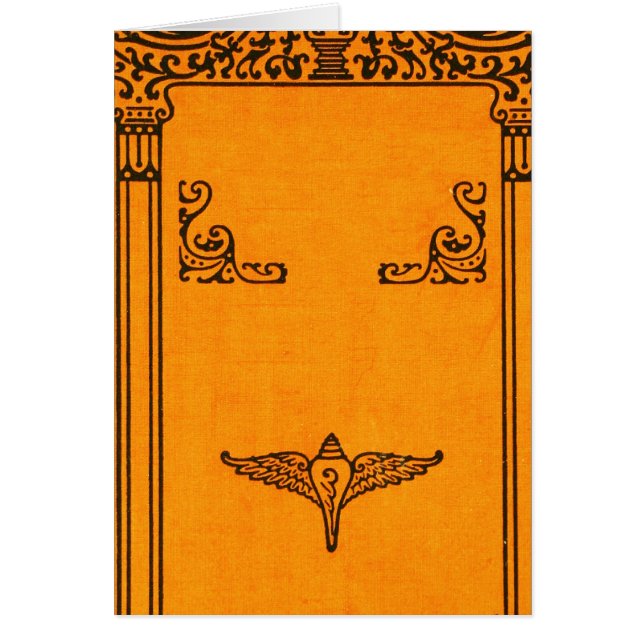 Arrière - plan de couverture de livre ancien gravé (Devant)