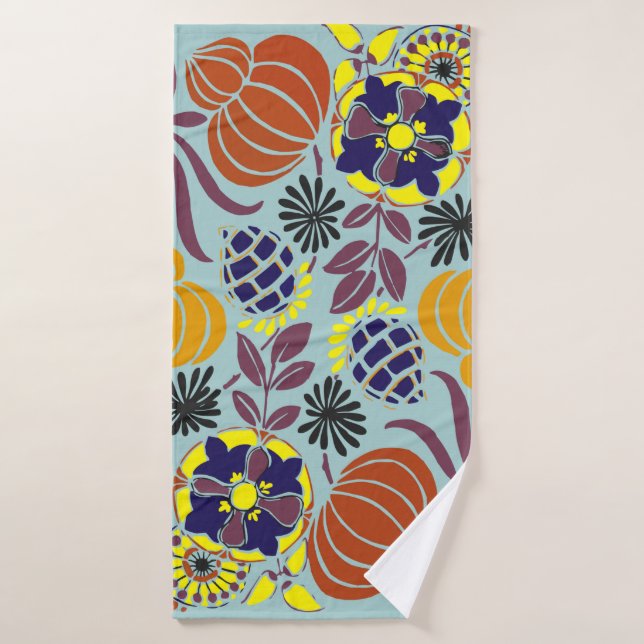 arrière - plan de design floral (Serviette de bain)