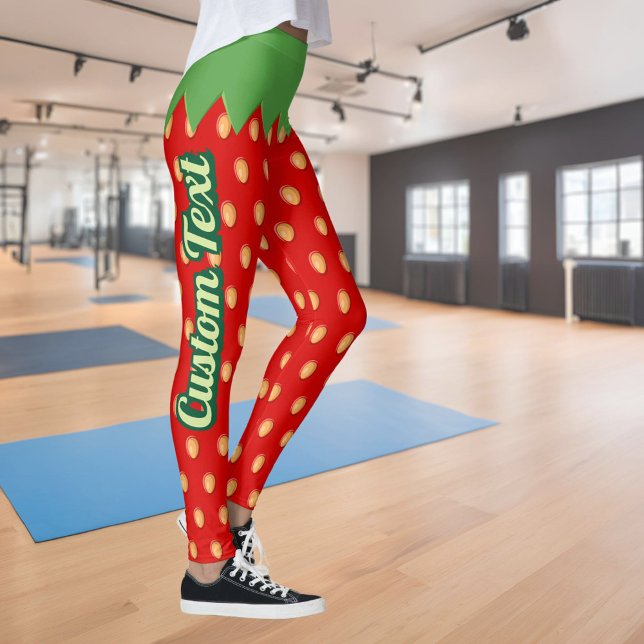 Arrière - plan de fraises Leggings Motifs (Créateur téléchargé)