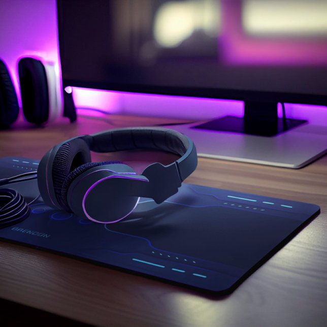 arrière - plan de jeu géométrique noir et bleu coo (Créateur téléchargé)