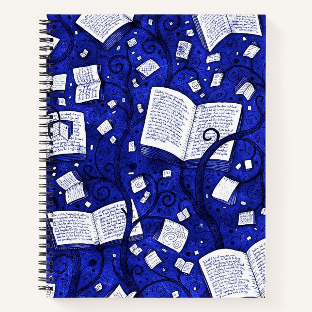 Arrière - plan de livres bleus (Devant)