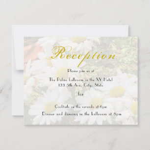 Arrière - plan de marguerite Réception de mariage 