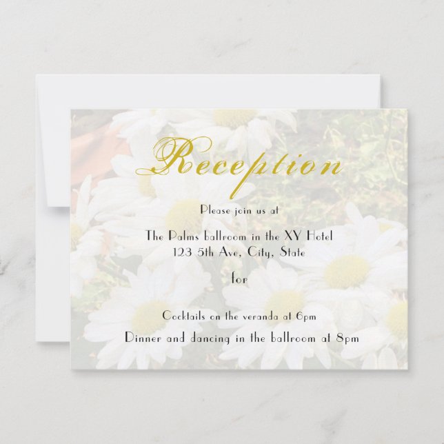 Arrière - plan de marguerite Réception de mariage  (Devant)