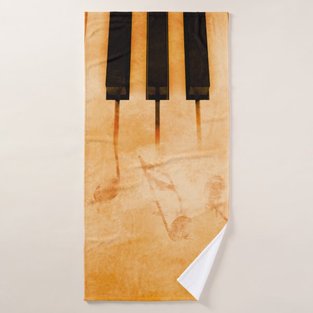 arrière - plan de musique Abstraite - Clavier et m (Serviette de bain)