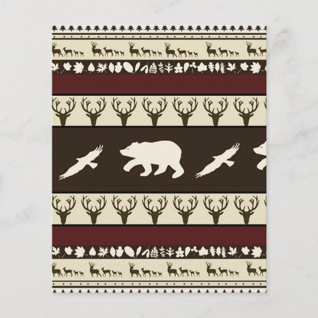 Arrière - plan de scrapbook de bois d'automne (Devant)