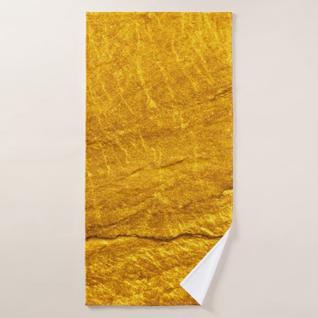 Arrière - plan de texture de pierre d'or. abstrait (Serviette de bain)
