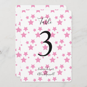 Arrière - plan des étoiles roses Cartes de numér