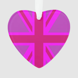Arrière - plan du drapeau britannique Hot Pink Un