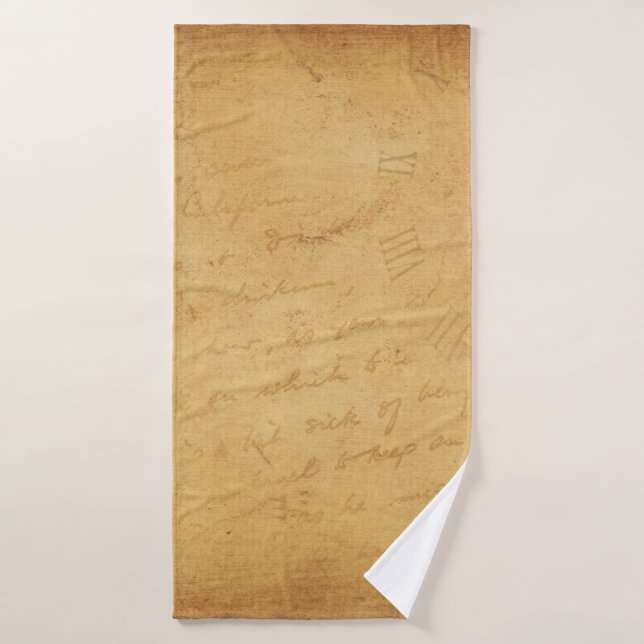 Arrière - plan écriture de fleurs d'image (Serviette de bain)