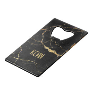 Arrière - plan en faux marbre noir et or