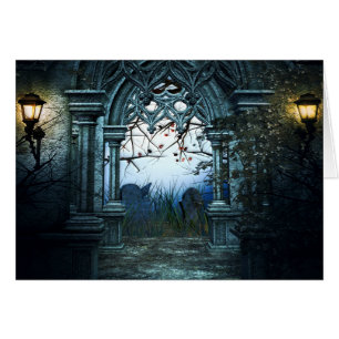 Arrière - plan foncé de cimetière