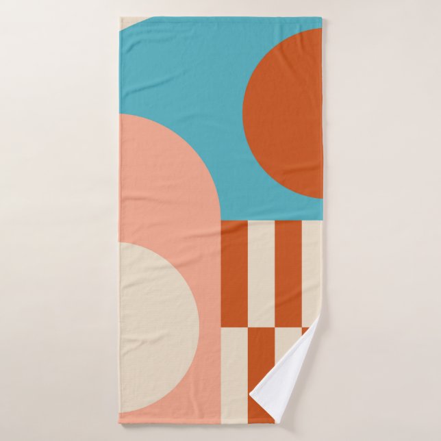 Arrière - plan géométrique abstrait moderne avec c (Serviette de bain)
