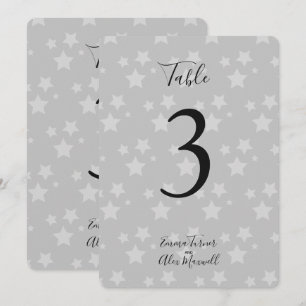 Arrière - plan Gris étoiles   Cartes de numéro de