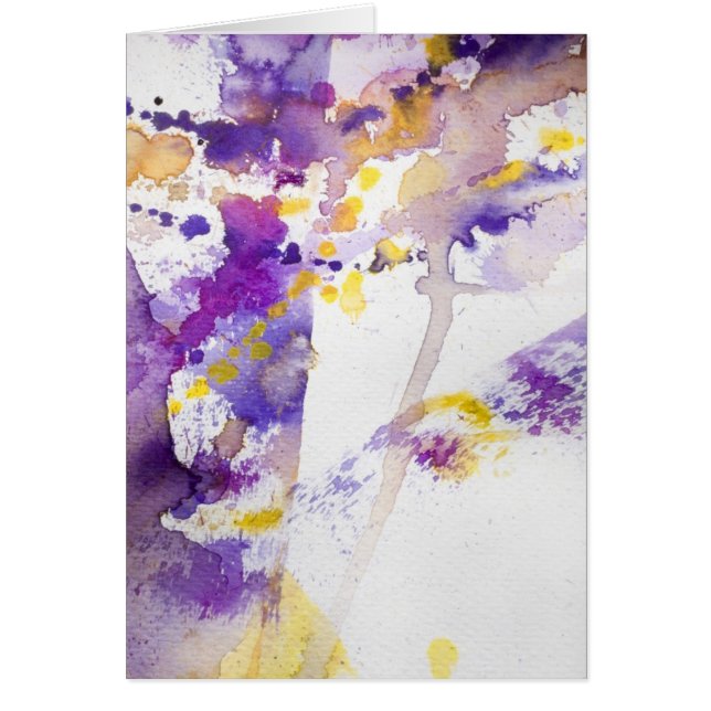 arrière - plan jaune et pourpre d'aquarelle (Devant)