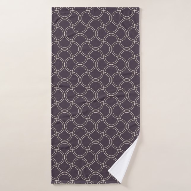 Arrière - plan motif Art déco transparent. abstrai (Serviette de bain)