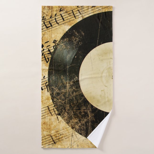 arrière - plan musical vintage (Serviette de bain)