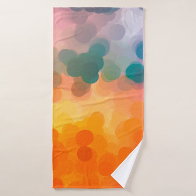 arrière - plan orange Abstrait. Illustration (Serviette de bain)