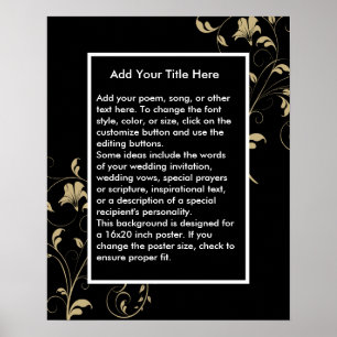 Arrière - plan personnalisé pour affiche