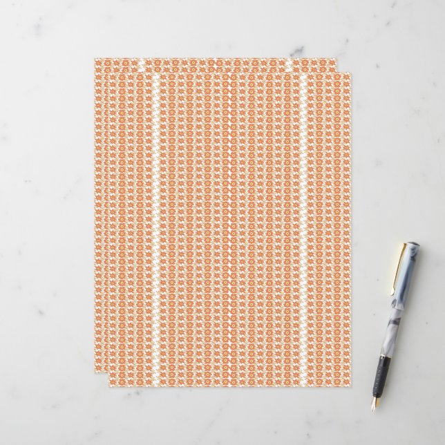 arrière - plan rayé orange et blanc avec petit (Devant/Arrière en situation)