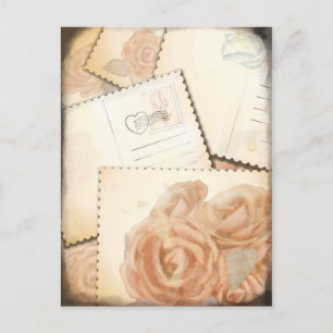 Arrière - plan romantique rétro, carte postale