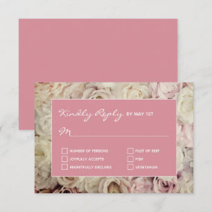 Arrière - plan Rose des cartes Hacienda Pink RSVP