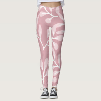 Arrière - plan rose, Leggings floraux