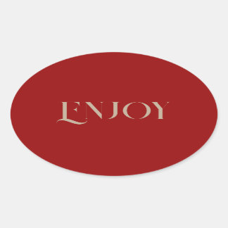 Arrière - plan rouge foncé Profitez Sticker