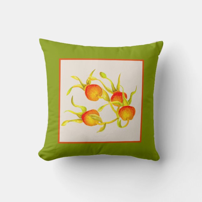 Arrivée d'automne sur un Coussin Carré (R) (Recto)