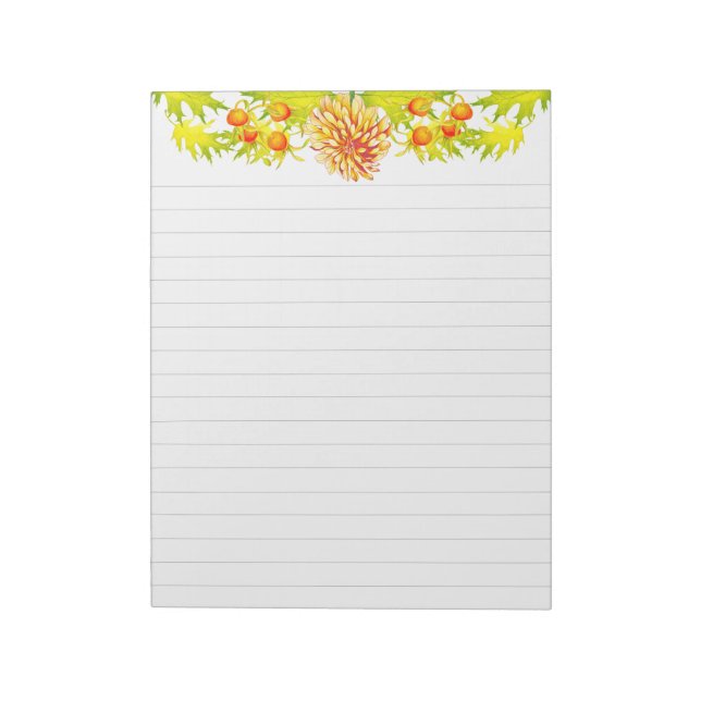 Arrivée d'automne sur un grand Bloc-notes (Tourné)