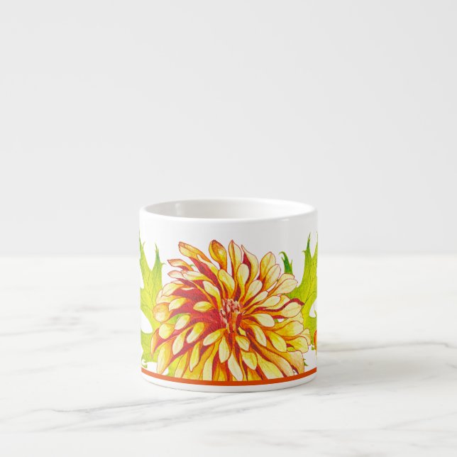 Arrivée d'automne sur une Mug d'Espresso (Devant)