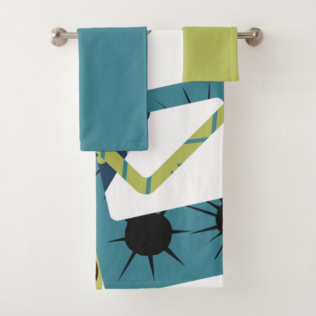 Arrondi Rectangles modernes du milieu du siècle (En situation)