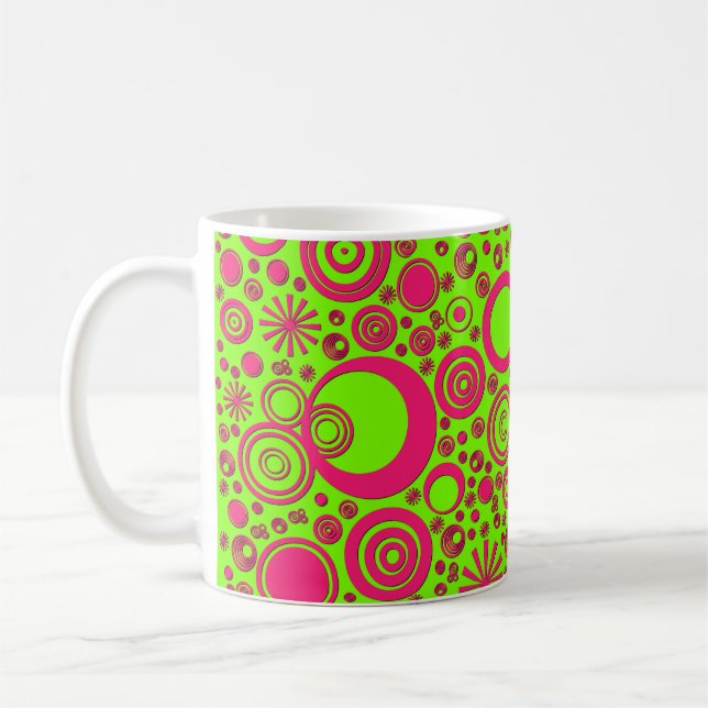 Arrondissements, Mug de café vert rose (Gauche)