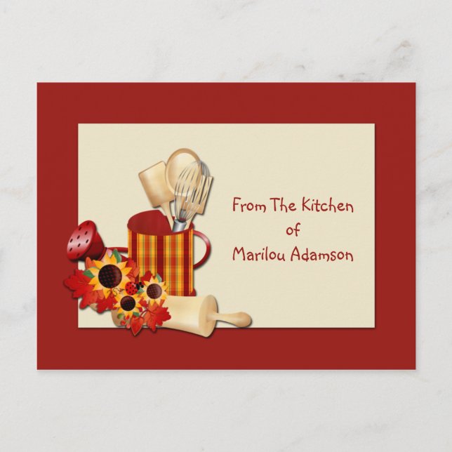 Arrosage Can Ustensiles de cuisine Recette Cartes (Devant)