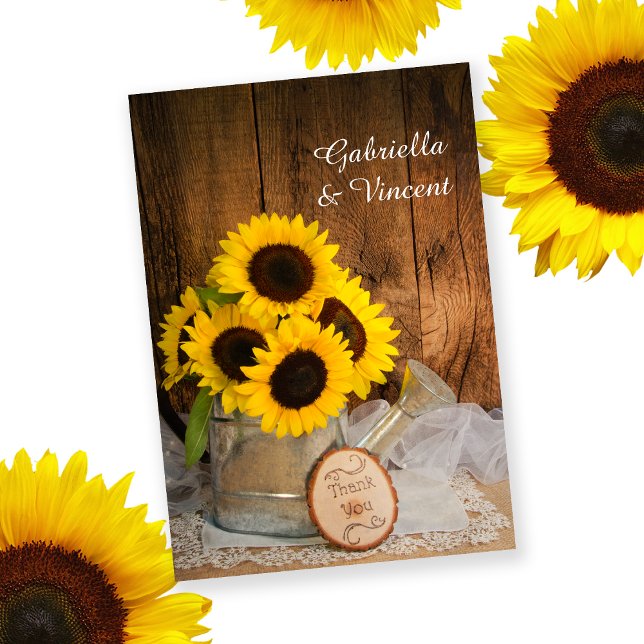 Arrosage du jardin de tournesols Can Merci Mariage (Créateur téléchargé)