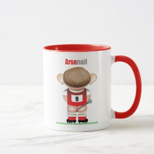ArseNail (Arsenal) Drôle Football Cartoon Mug
