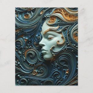 Art 3D de la femme Lune